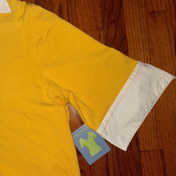 CABLE & GAUGE NWT Yellow Collared Layered Sweater Top - Size 1X - Picture 4 of 6